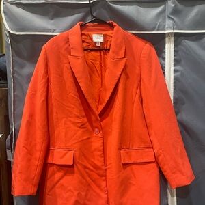 Nine West Bold Orange Blazer